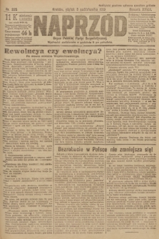 Naprzód : organ Polskiej Partyi Socyalistycznej. 1919, nr 225