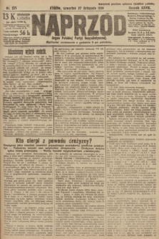 Naprzód : organ Polskiej Partyi Socyalistycznej. 1919, nr 271