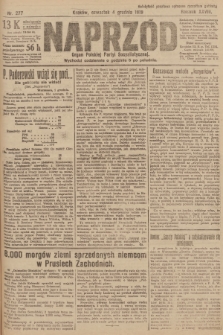 Naprzód : organ Polskiej Partyi Socyalistycznej. 1919, nr 277