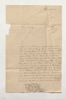 Brief von Julius Ludwig Ideler, Ernest Augustin Xavier Clerc de Landresse und Otto Wilmans an Alexander von Humboldt