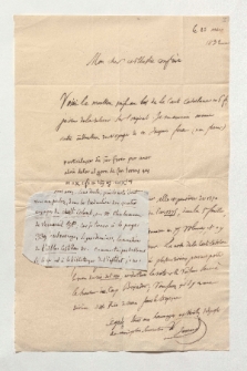 Brief von Edme François Jomard und Unbekannt an Alexander von Humboldt