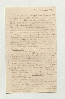 Brief von Heinrich Julius Klaproth an Alexander von Humboldt