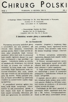 Chirurg Polski : czasopismo poświęcone chirurgji klinicznej i technice operacyjnej. 1936, nr 3
