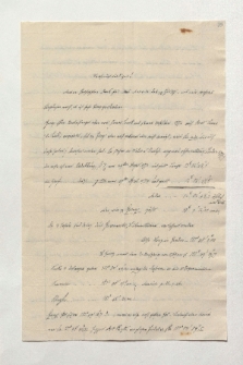 Brief von Jabbo Oltmanns an Alexander von Humboldt
