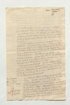 Brief von Alphonse de Moges an Alexander von Humboldt