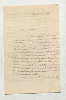 Brief von ... Bruguieres an Alexander von Humboldt