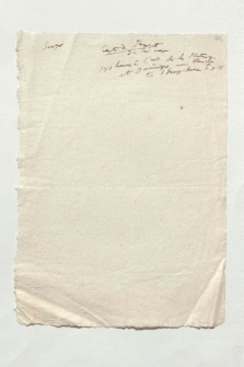 Ein Notizzettel Humboldts mit der Bezeichnung „Carte de Temperat[.] de la mer”. (Ansetzungssachtitel von Bearbeiter/in)