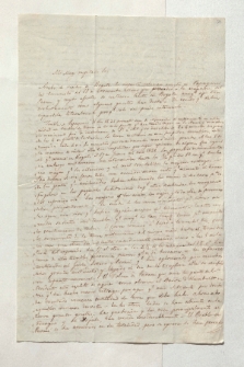 Brief von Joaquín Acosta an Alexander von Humboldt