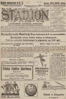 Stadjon : ilustrowany tygodnik sportowy poświęcony sprawom sportu i przysposobienia wojskowego. 1924, dodatek nadzwyczajny do nr 10