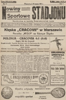 Nowiny Sportowe Stadjonu. 1924, nr 5