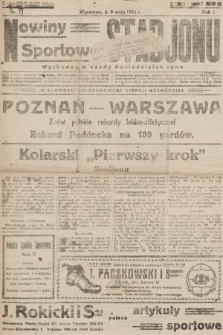 Nowiny Sportowe Stadjonu. 1924, nr 11