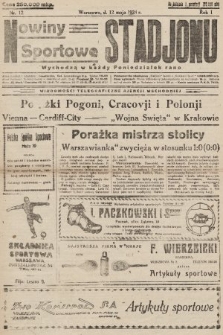 Nowiny Sportowe Stadjonu. 1924, nr 12