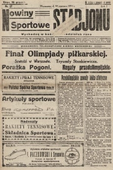 Nowiny Sportowe Stadjonu. 1924, nr 17