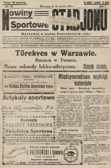 Nowiny Sportowe Stadjonu. 1924, nr 18