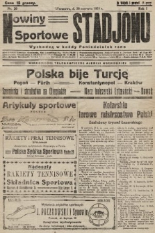 Nowiny Sportowe Stadjonu. 1924, nr 20