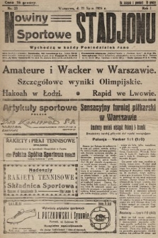 Nowiny Sportowe Stadjonu. 1924, nr 23