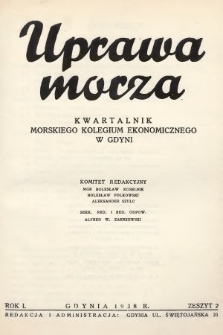 Uprawa Morza : kwartalnik Morskiego Kolegium Ekonomicznego w Gdyni. 1938, nr 2