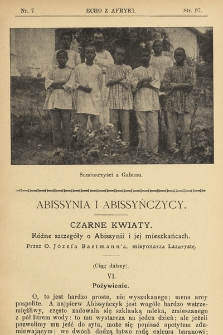 Echo z Afryki : pismo miesięczne illustrowane dla poparcia misyj katolickich w Afryce. 1910, nr 7