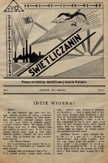 Świetliczanin : pismo młodzieży świetlicowej miasta Katowic. 1933, nr 4