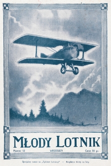 Młody Lotnik : organ Polskiego Lotniczego Związku Młodzieży. 1925, nr 12