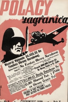 Polacy Zagranicą : organ Światowego Związku Polaków z Zagranicy. 1939, nr 6