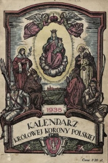 Kalendarz Królowej Korony Polskiej na Rok Pański 1935