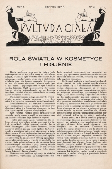 Kultura Ciała : miesięcznik ilustrowany poświęcony szerzeniu kultu zdrowia fizycznego i kosmetyce. 1927, nr 2