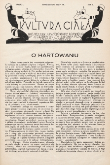 Kultura Ciała : miesięcznik ilustrowany poświęcony szerzeniu kultu zdrowia fizycznego i kosmetyce. 1927, nr 3