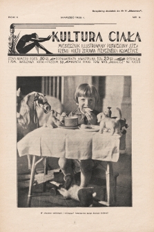 Kultura Ciała : miesięcznik ilustrowany poświęcony szerzeniu kultu zdrowia fizycznego i kosmetyce. 1928, nr 3