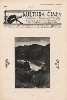 Kultura Ciała : miesięcznik ilustrowany poświęcony szerzeniu kultu zdrowia fizycznego i kosmetyce. 1928, nr 5