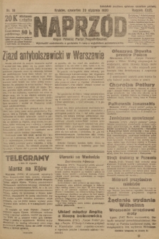 Naprzód : organ Polskiej Partyi Socyalistycznej. 1920, nr  19