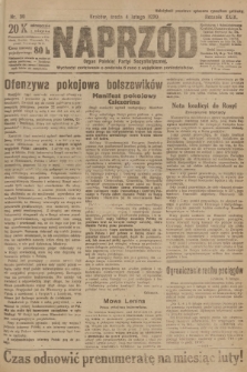 Naprzód : organ Polskiej Partyi Socyalistycznej. 1920, nr  30
