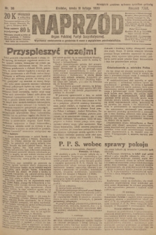 Naprzód : organ Polskiej Partyi Socyalistycznej. 1920, nr  36