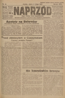 Naprzód : organ Polskiej Partyi Socyalistycznej. 1920, nr  39