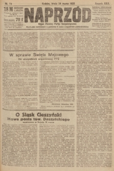 Naprzód : organ Polskiej Partyi Socyalistycznej. 1920, nr  72