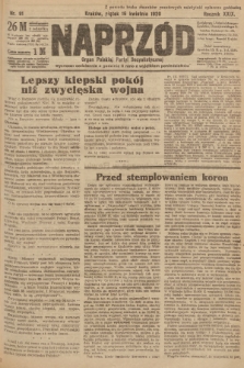 Naprzód : organ Polskiej Partyi Socyalistycznej. 1920, nr  91