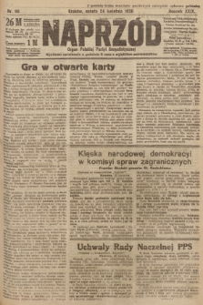 Naprzód : organ Polskiej Partyi Socyalistycznej. 1920, nr  98