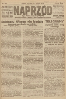Naprzód : organ Polskiej Partyi Socyalistycznej. 1920, nr  149