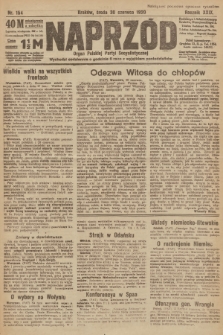 Naprzód : organ Polskiej Partyi Socyalistycznej. 1920, nr  154