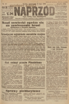 Naprzód : organ Polskiej Partyi Socyalistycznej. 1920, nr  171