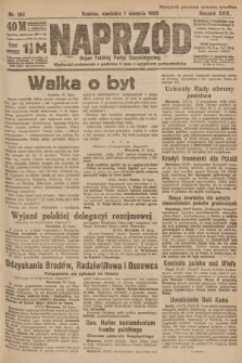 Naprzód : organ Polskiej Partyi Socyalistycznej. 1920, nr  182
