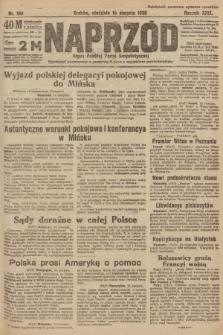 Naprzód : organ Polskiej Partyi Socyalistycznej. 1920, nr  194