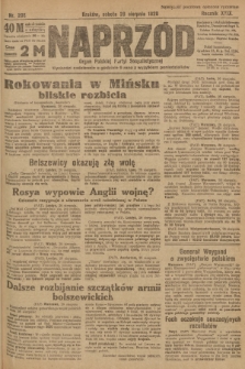 Naprzód : organ Polskiej Partyi Socyalistycznej. 1920, nr  205