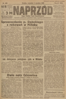 Naprzód : organ Polskiej Partyi Socyalistycznej. 1920, nr  209