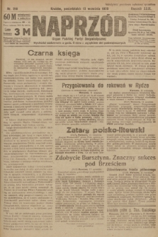 Naprzód : organ Polskiej Partyi Socyalistycznej. 1920, nr  218