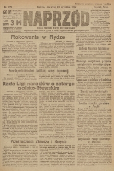 Naprzód : organ Polskiej Partyi Socyalistycznej. 1920, nr  226