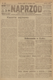 Naprzód : organ Polskiej Partyi Socyalistycznej. 1920, nr  227
