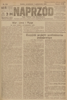 Naprzód : organ Polskiej Partyi Socyalistycznej. 1920, nr  236