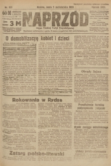 Naprzód : organ Polskiej Partyi Socyalistycznej. 1920, nr  237 [nakład po konfiskacie]