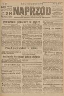 Naprzód : organ Polskiej Partyi Socyalistycznej. 1920, nr  277